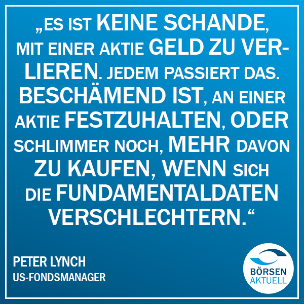 Zitat der Woche Peter Lynch (Schande) Börse Hamburg
